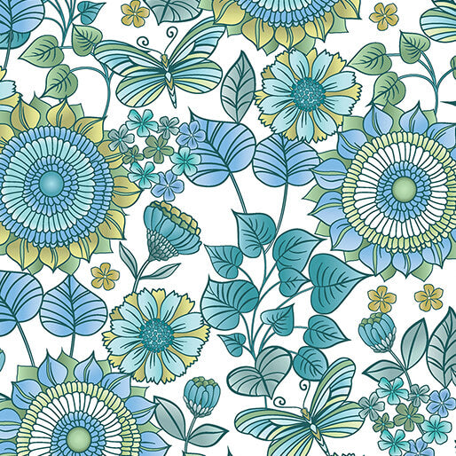 Calypso Floral White