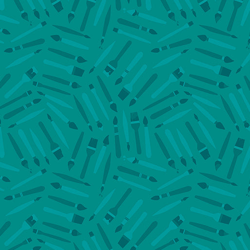 Brushes Teal