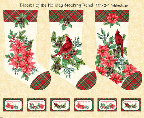 Pre Order Ships In August Christmas Stocking Panel