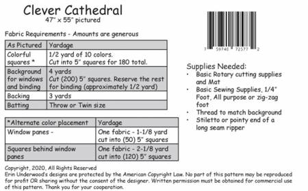 Clever  Cathedral Window Pattern 47in x 55in