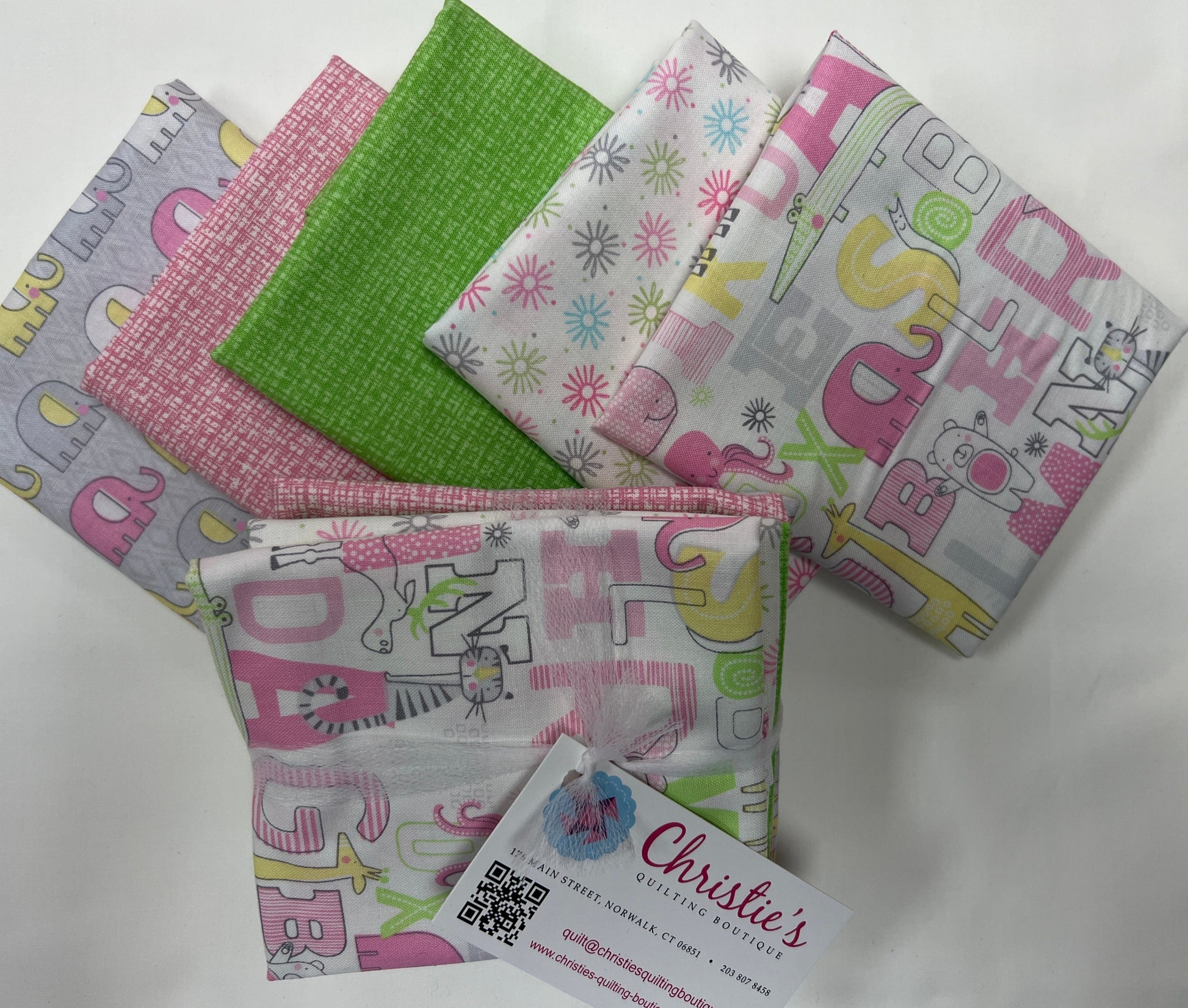 5 Fat Quarters Bundle Elephant Play