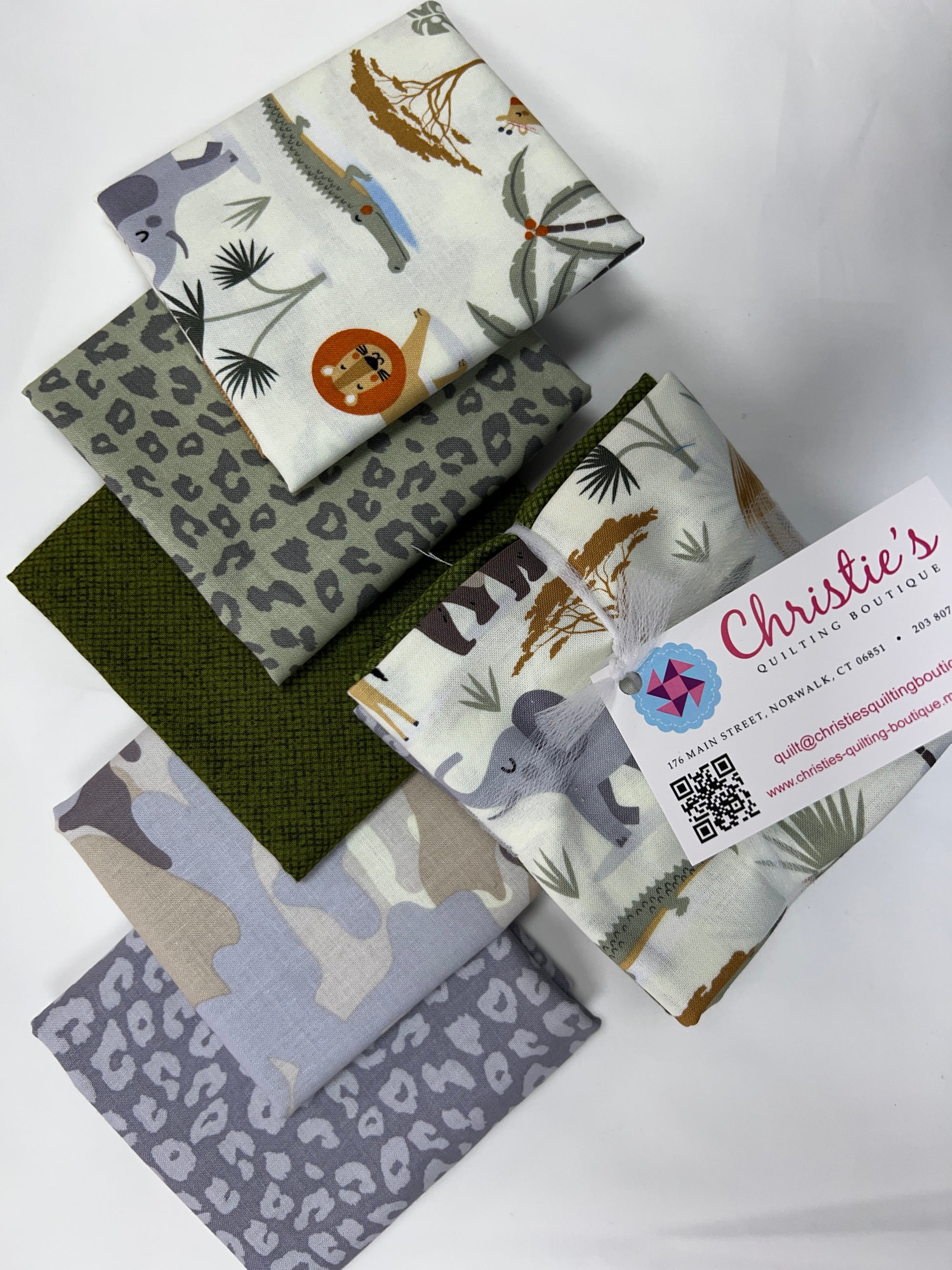 5 Fat Quarters Bundle Safari
