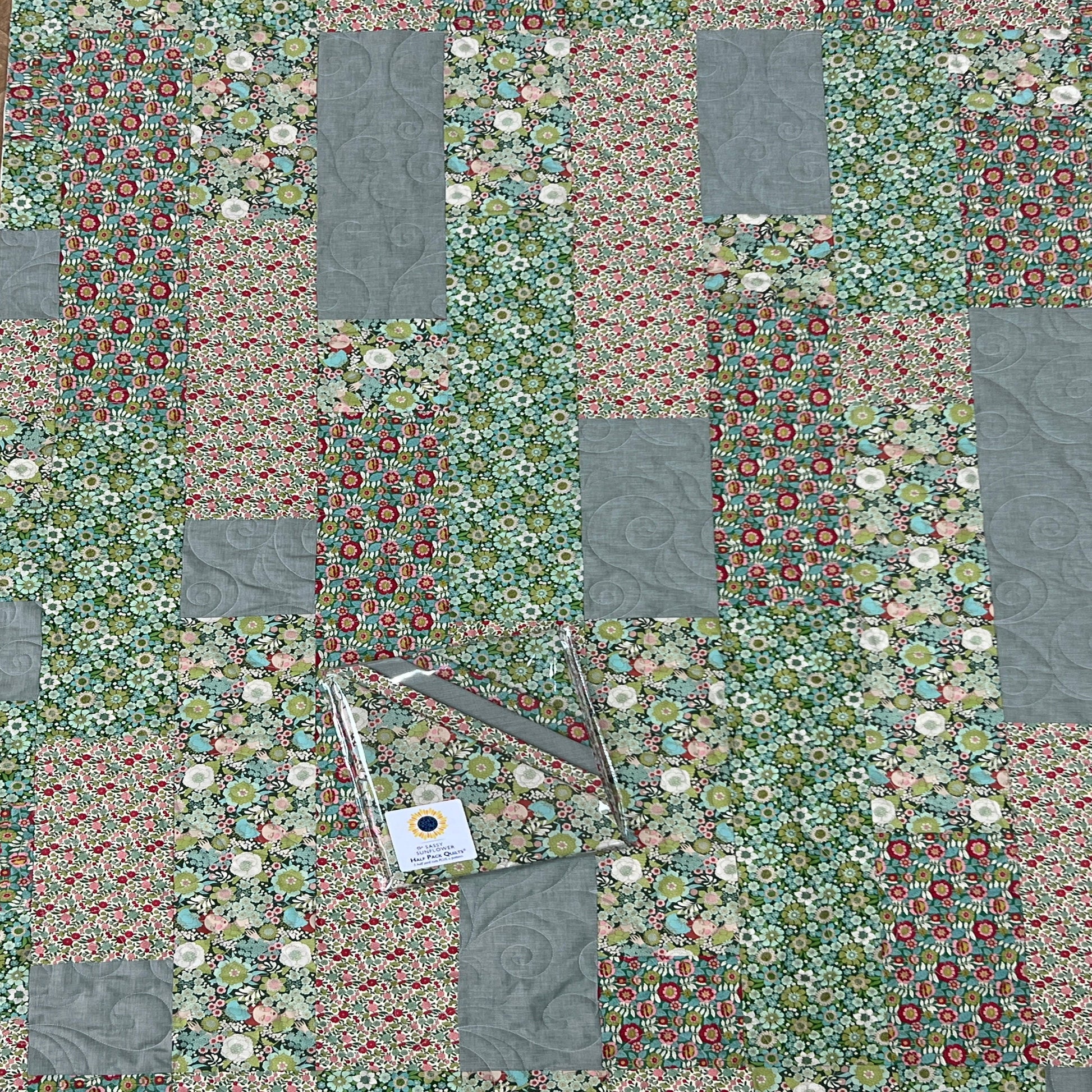 The Sassy Sunflower Miles Of Tiles Quilt Kit Tilda