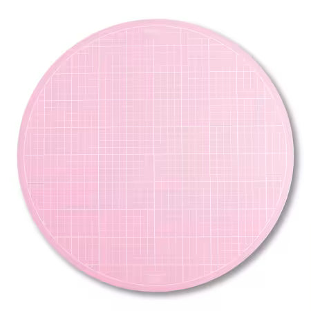 Sue Daley Round Rotating Cutting Mat 10in Pink