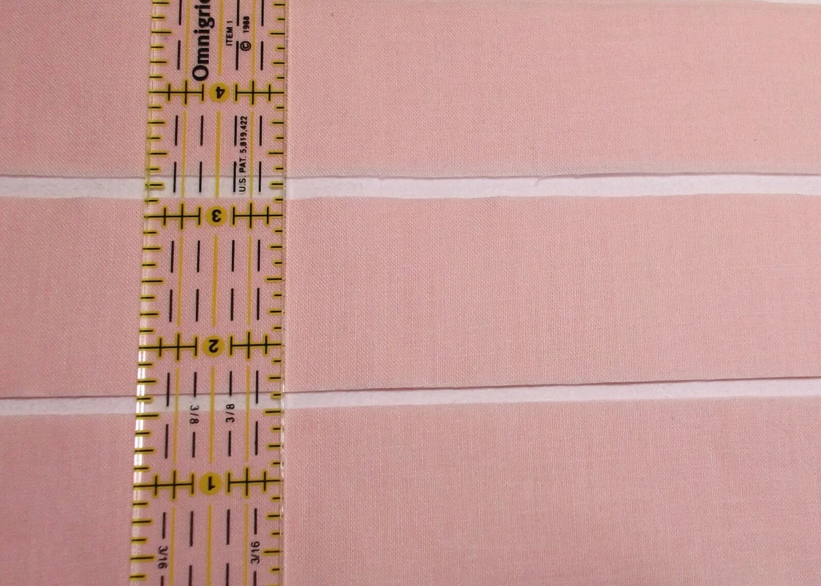 10 1.5" Strips Baby Pink