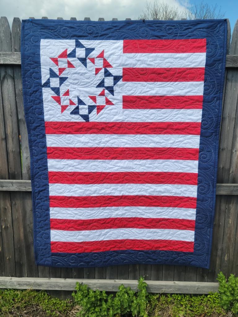 Fabric Cafe 3 Yard Quilt Freedom Kit & Pattern 44x59