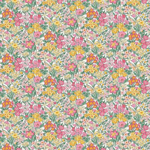 Riley Blake Liberty Of London Fabrics Liberty Garden Party Picnic Trifle Blooming Flowerbed By The 1/2 Yard