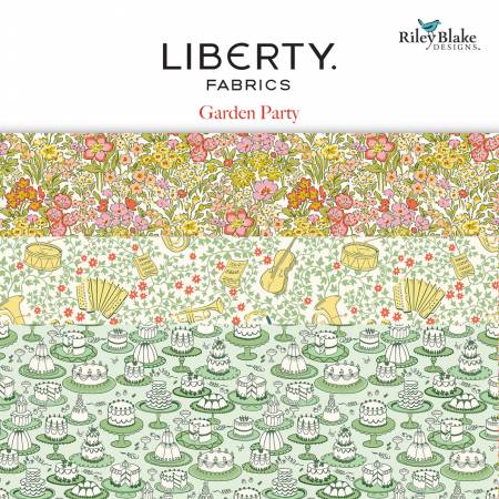Riley Blake Liberty Of London Fabrics Garden Party High Summer 10 Inch Stacker, 42 Pcs