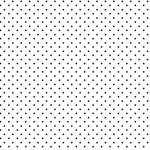 Priscilla's Polkas by the 1/2 yard Black Dots on White