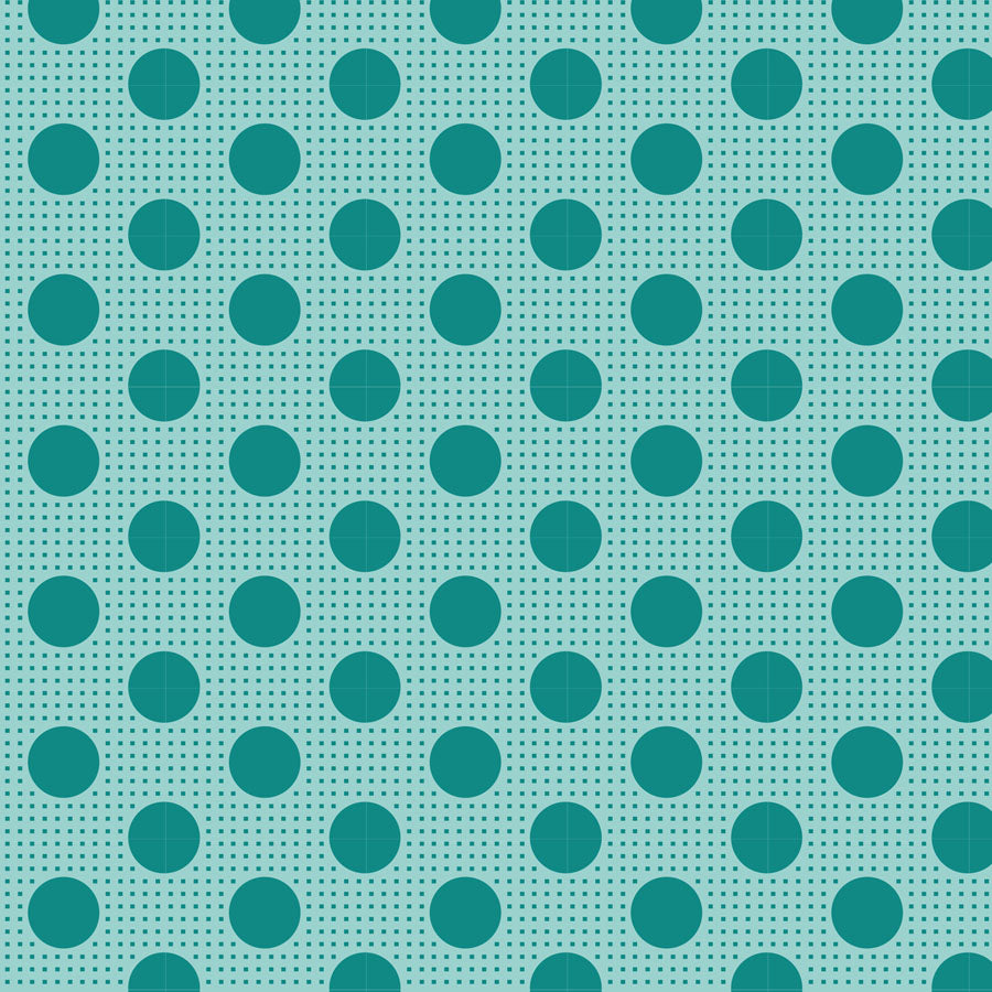 Medium Dots Dark Teal