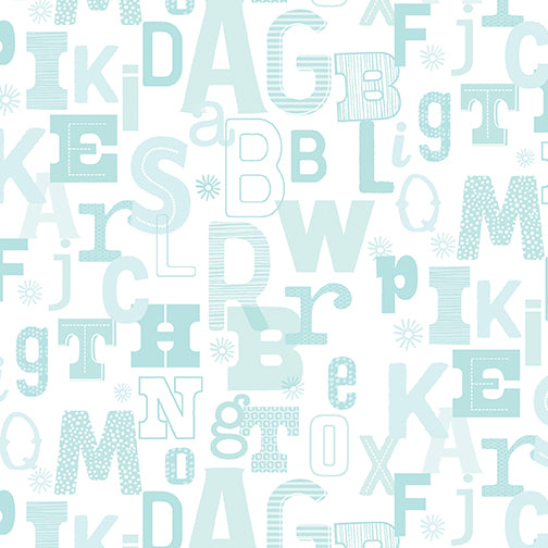 Total Alphabet Light Teal
