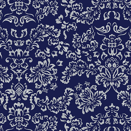 Elegant Filigree Navy