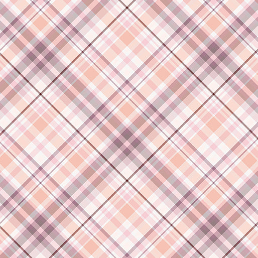 Garden Plaid Peach Mauve