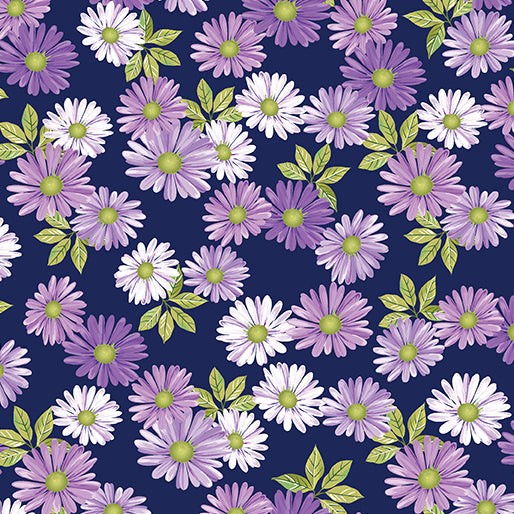 Daisy Party Navy 54' Lawn