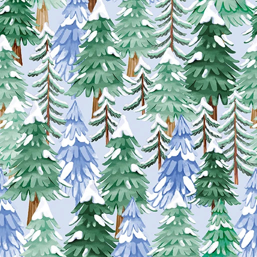 Snowflake Wishes Fat Quarter Bundle 5 Fabrics