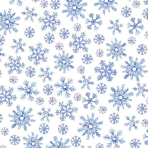 NOVEMBER PREORDER -- Wintery Snowflakes White