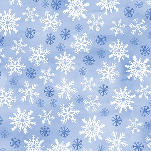 NOVEMBER PREORDER -- Wintery Snowflakes Light Blue