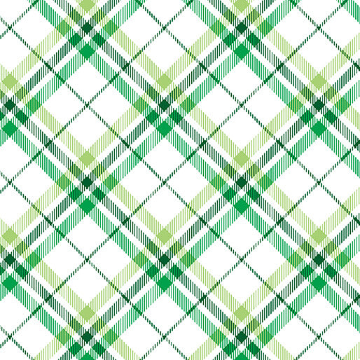 JANUARY PREORDER -- Lucky Plaid White