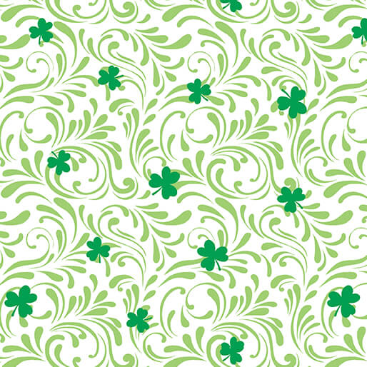 JANUARY PREORDER -- Shamrock Scrolls White