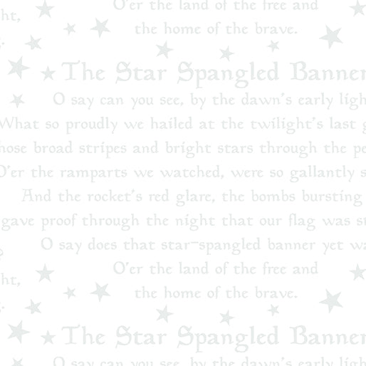 Pre Order Ships July Star Spangled Banner White