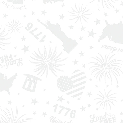 Pre Order Ships July Star Spangled Whites Fat Quarter Bundle 16 Fabrics