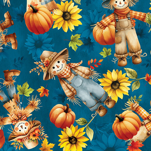 APRIL PREORDER -- Scarecrow Buddies Teal Blue