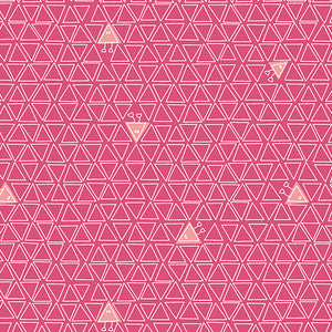 Robo Boogie By Sugaridoo Quilt Studio By The 1/2 Yard Triangles Medium Fuchsia