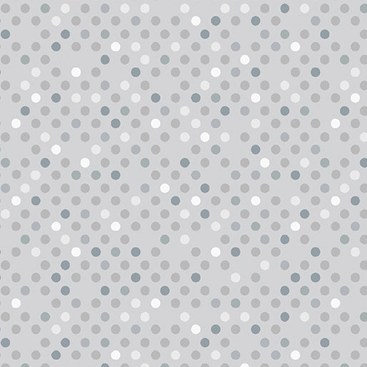 Dazzle Dot 2 By Christa Watson By The 1/2 Yard Confetti Drop Grey