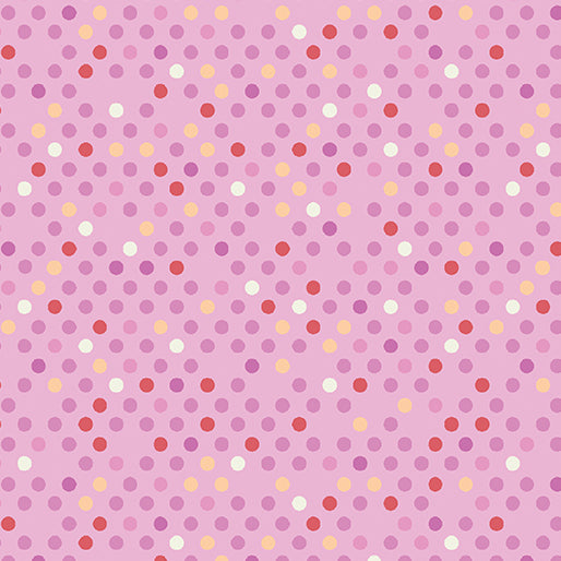 Dazzle Dot 2 By Christa Watson By The 1/2 Yard Confetti Drop Pink