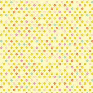 Dazzle Dot 2 By Christa Watson By The 1/2 Yard Confetti Drop Light Yellow