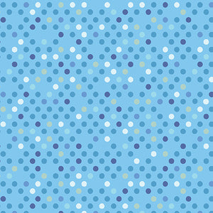 Dazzle Dot 2 By Christa Watson By The 1/2 Yard Confetti Drop Blue