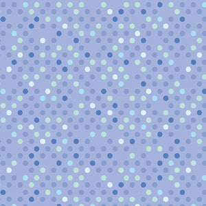 Dazzle Dot 2 By Christa Watson By The 1/2 Yard Confetti Drop Periwinkle