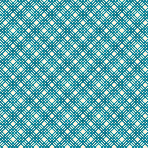 Benatrex Hello Pumpkin By Cherry Guidry By The 1/2 Yard Crisp Plaid Blue