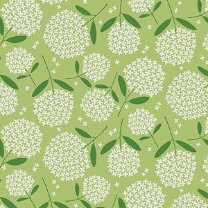 Pre Order Ships In July Blooming Color By WOLFF PAPER By Benartex By The 1/2 Yard Fiori Medium Lime