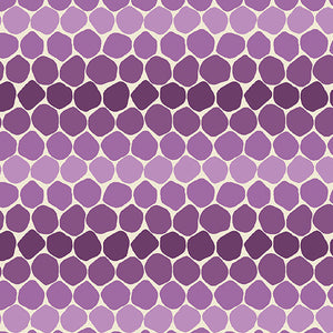 Benartex Bee Haven By Rachel Rossi By The 1/2 Yard Honeycomb Plum