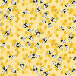 Pre Order Ships in September Benartex Bee Haven By Rachel Rossi By The 1/2 Yard Bumble Honey