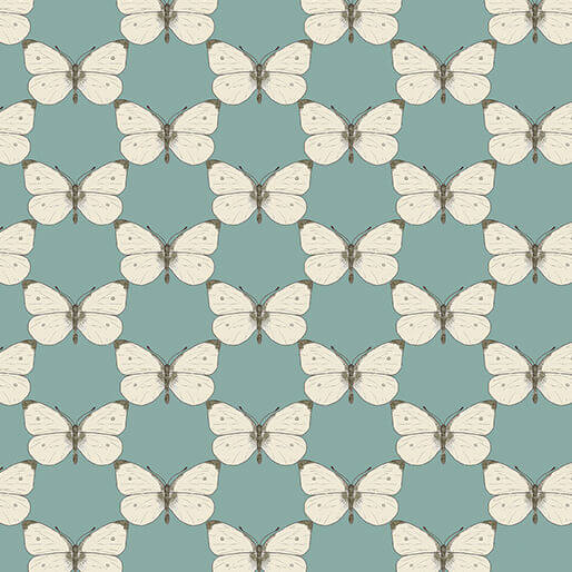Cabbage Butterfly Medium Teal