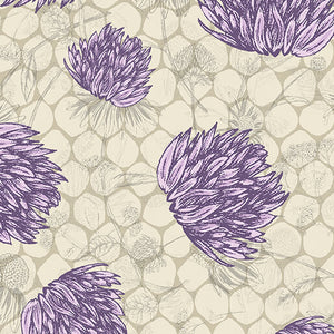 Pre Order Ships in September Benartex Bee Haven By Rachel Rossi By The 1/2 Yard Clover Dot Natural