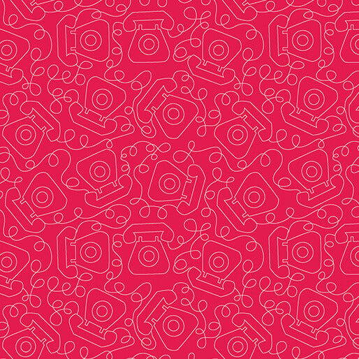 Happy Notes By Sugaridoo By The 1/2 Yard Tring A Ling Dark Pink