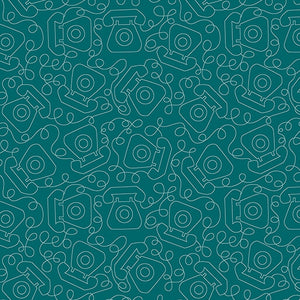 Happy Notes By Sugaridoo By The 1/2 Yard Tring A Ling Dark Teal