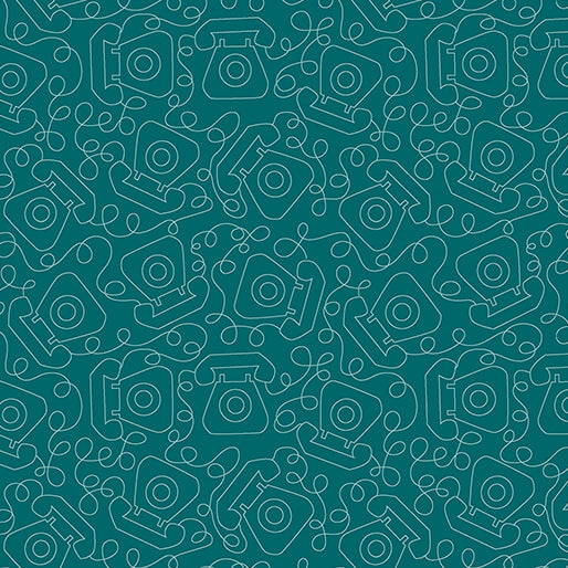 Happy Notes By Sugaridoo By The 1/2 Yard Tring A Ling Dark Teal