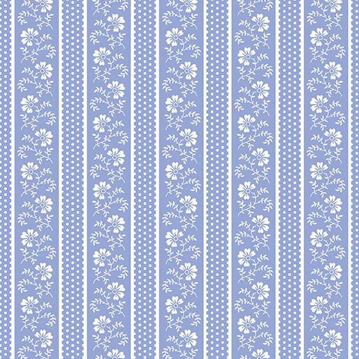 Flower Pot Stripe Medium Blue