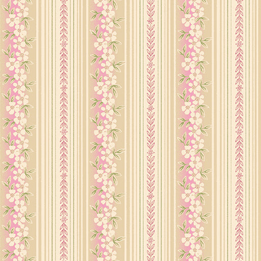 Hampton Stripe Rose/Natural