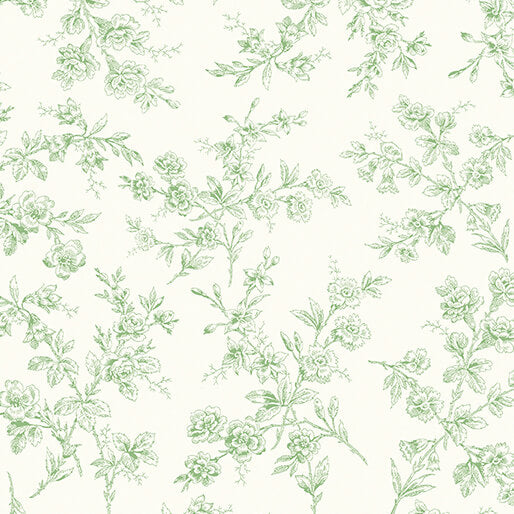 DECEMBER PREORDER -- Patricia's Posey Green/White