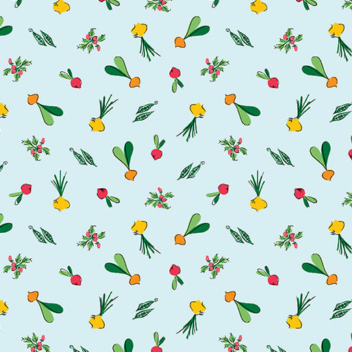 OCTOBER PREORDER -- Happy Veggies Pale Teal