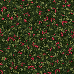 Star Of Wonder Star Of Light By Nancy Halvorsen For Benartex By The 1/2 Yard Berries Holly