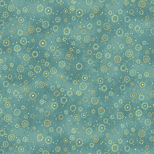 Star Of Wonder Star Of Light By Nancy Halvorsen For Benartex By The 1/2 Yard Twinkle Aqua