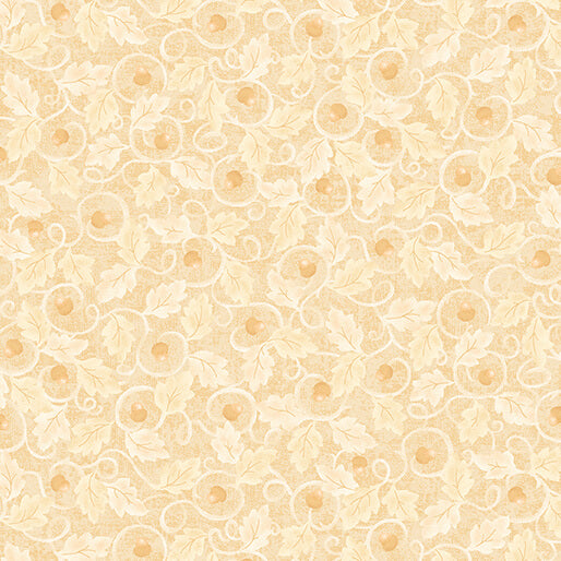 Nancy Halvorsen Autumn Breeze By The 1/2 Yard Acorn Twirl Cream