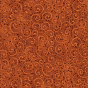 Nancy Halvorsen Autumn Breeze By The 1/2 Yard Swirling Winds Chestnut