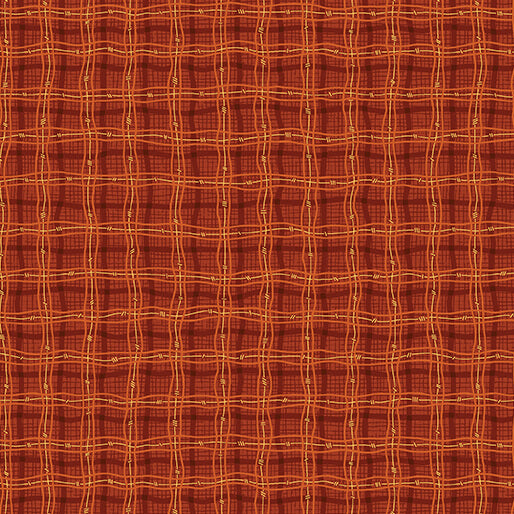 Nancy Halvorsen Autumn Breeze By The 1/2 Yard Rambling Plaid Pumpkin